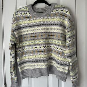 American Eagle Fairisle Snowdrift Sweater